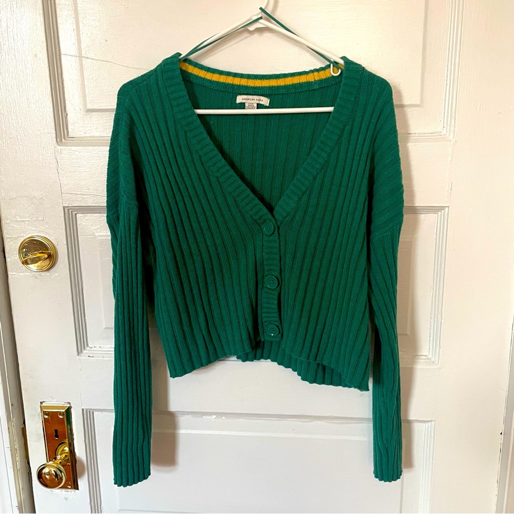Cropped AE cardigan
